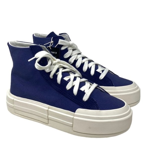 Converse Chuck Taylor Cruise Seasonal Skate High Shoes Blue Canvas Women A05468C - Picture 1 of 10